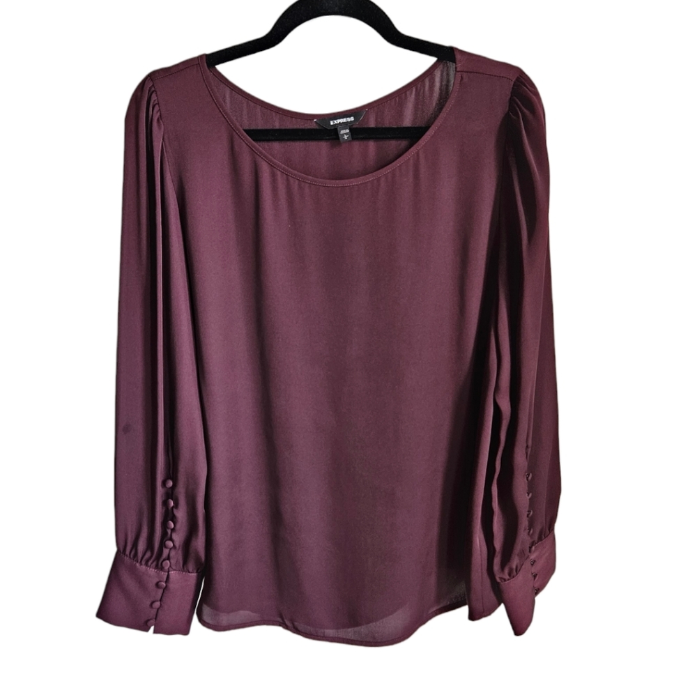 Express Burgundy Blouse L